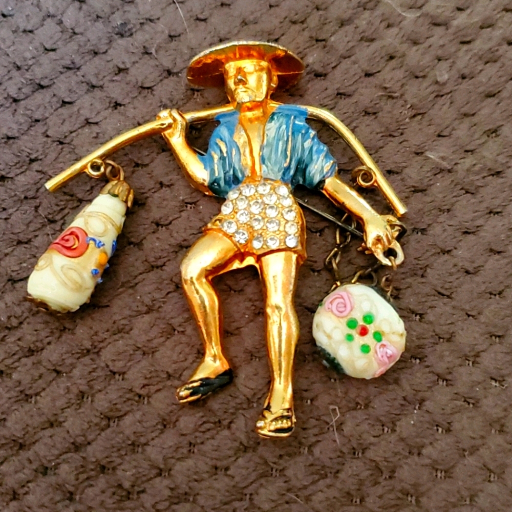 Vintage Rice Weiner Brooch